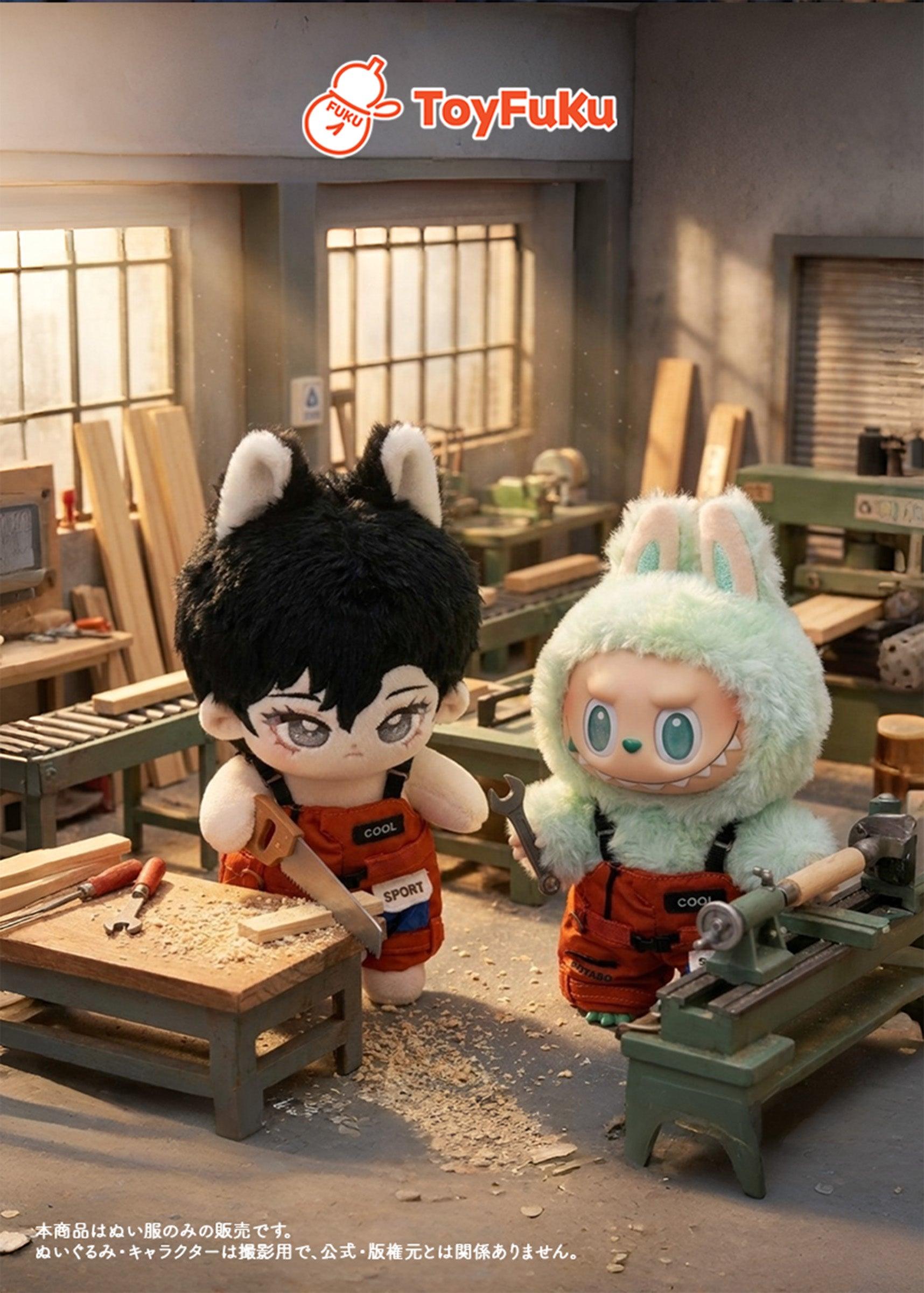 ToyFuKu推しぬい15cmおすすめぬい服！レッドワークパンツ着せ替え