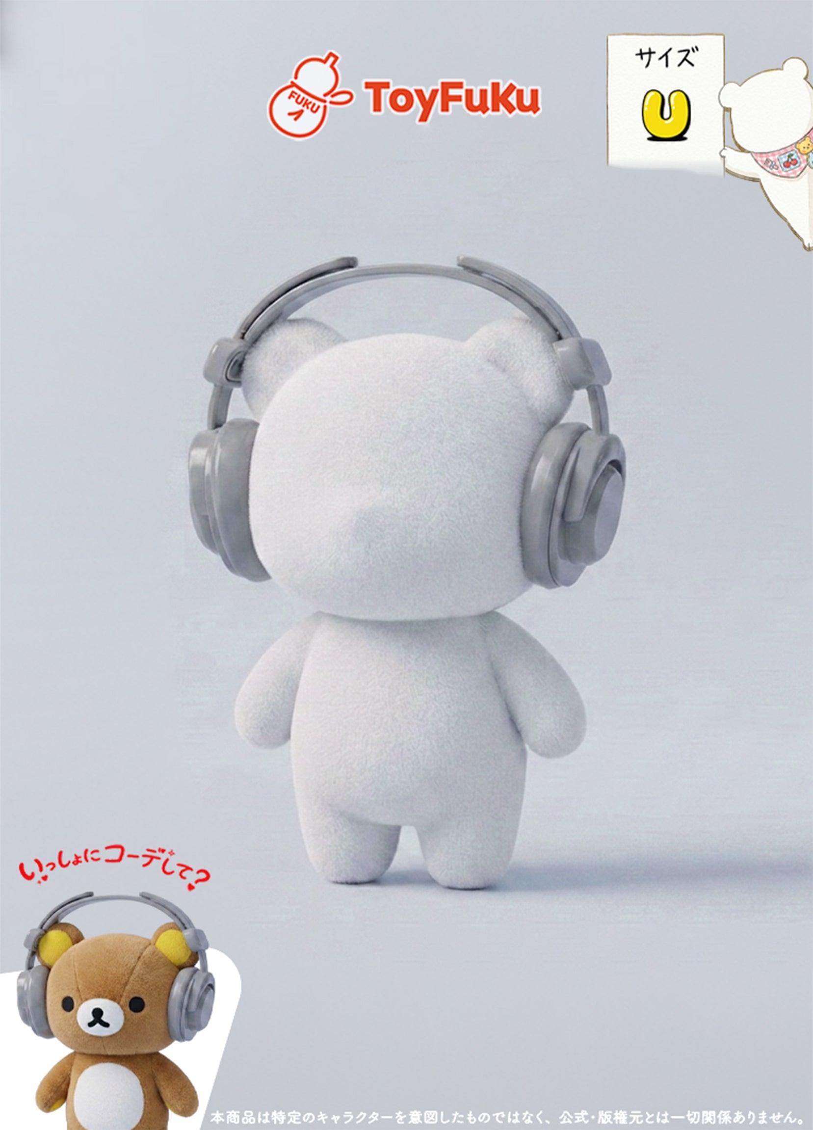 ToyFuKu推しぬい10cm 15cm対応！アジャスタブルヘッドフォン。ラブブ