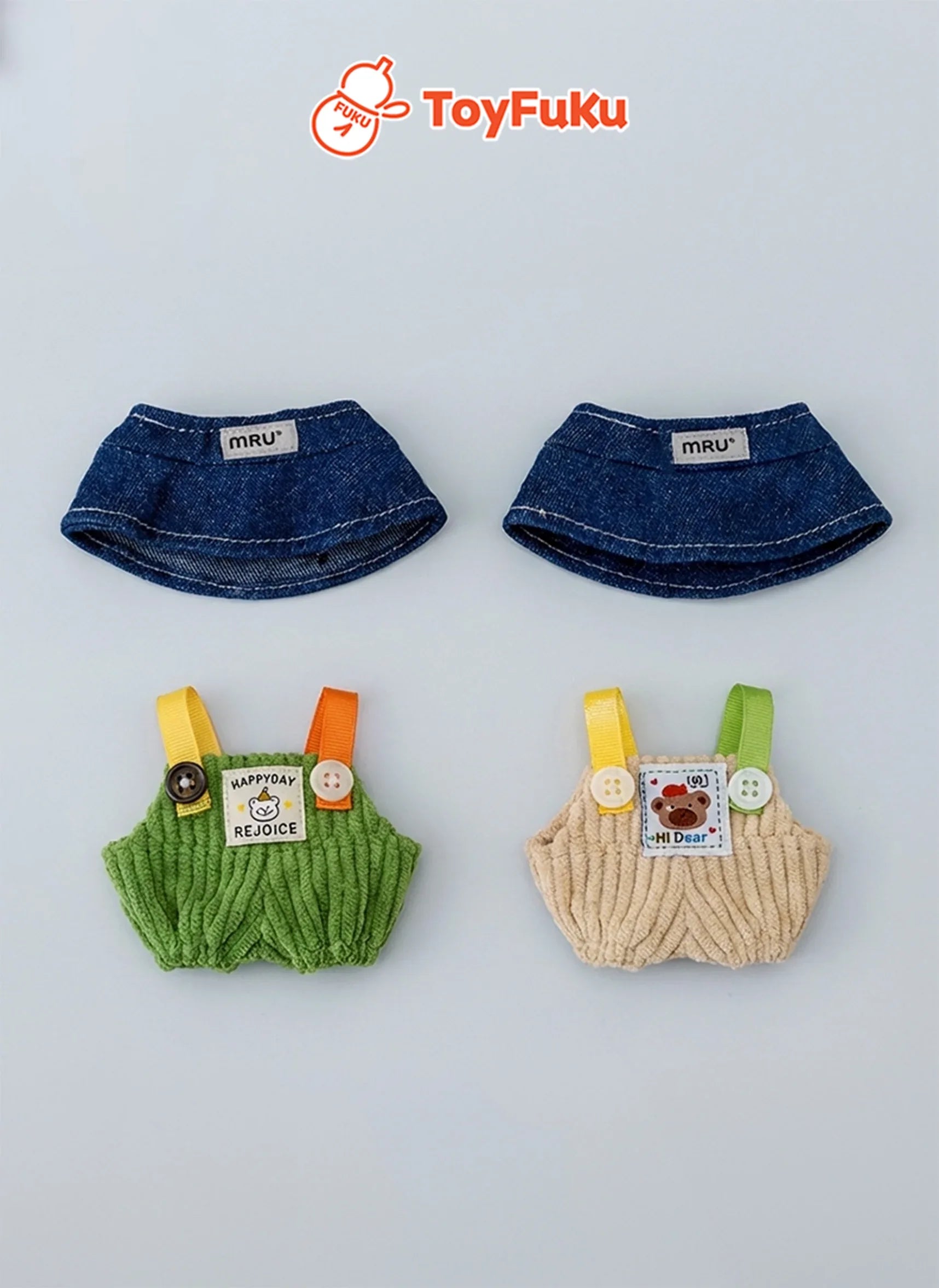 ToyFuKu 推しぬい10cm対応ぬい服！ToyWear・デニム＆ニットカジュアル
