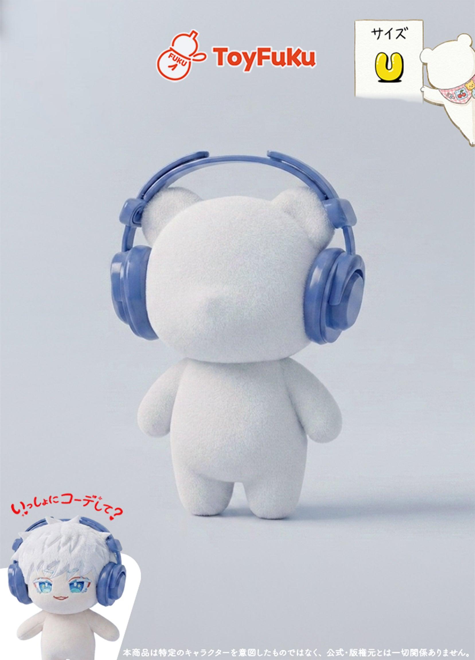 ToyFuKu推しぬい10cm 15cm対応！アジャスタブルヘッドフォン。ラブブ